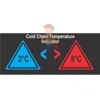 Термоиндикаторная наклейка Thermax Strip 6 - Термоиндикатор для контроля холодовой цепи Hallcrest Temprite