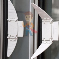 Детский замок - Pentilt - Блокиратор-бабочка для раздвижных окон и шкафов-купе, 2 шт.