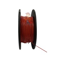 Проволока витая красная 0,8 мм - Трос пломбировочный металлополимерный ПР-0,70 (50 метров)