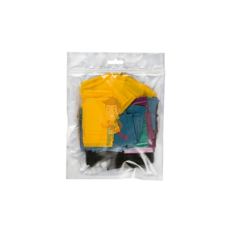 Упаковочные цветные зип пакеты Forceberg HOME & DIY с замком zip-lock 6х7 см, 5 цветов, 100 шт - фото 5
