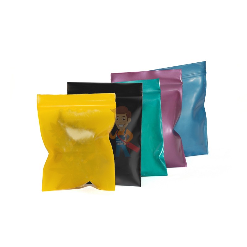 Упаковочные цветные зип пакеты Forceberg HOME & DIY с замком zip-lock 6х7 см, 5 цветов, 100 шт - фото 3