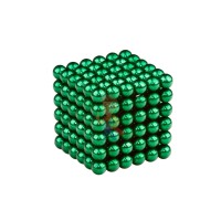 Forceberg Cube - куб из магнитных шариков 6 мм, белый, 216 элементов - Forceberg Cube - куб из магнитных шариков 6 мм, зеленый, 216 элементов