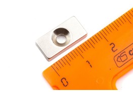 Просмотренные товары - Неодимовый магнит прямоугольник 16х8х3 мм с зенковкой 3.2/6.2 мм, N35