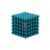 Forceberg Cube - куб из магнитных шариков 6 мм, золотой, 216 элементов - Forceberg Cube - куб из магнитных шариков 6 мм, бирюзовый, 216 элементов