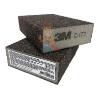 Лист шлифовальный для чистовой обработки поверхности S UFN светло-серый 158 мм х 224мм - Губка четырехсторонняя, CRS, мягкая, 96 мм х 66 мм х 25 мм, 63220
