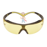 Cалфетки очищающие для ухода за очками в диспенсере, 500 штук в индивидуальных упаковках - Очки открытые защитные, цвет линз желтый, с покрытием Scotchgard Anti-Fog (K&N)