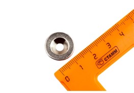 Просмотренные товары - Неодимовый магнит диск 17х3 мм с зенковкой 4.5/9.46 мм, N35