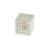 Forceberg Cube - куб из магнитных шариков 6 мм, белый, 216 элементов - Forceberg TetraCube - куб из магнитных кубиков 4 мм, жемчужный, 216 элементов 