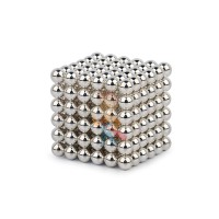 Forceberg Cube - куб из магнитных шариков 6 мм, зеленый, 216 элементов - Forceberg Cube - куб из магнитных шариков 5 мм, жемчужный, 216 элементов